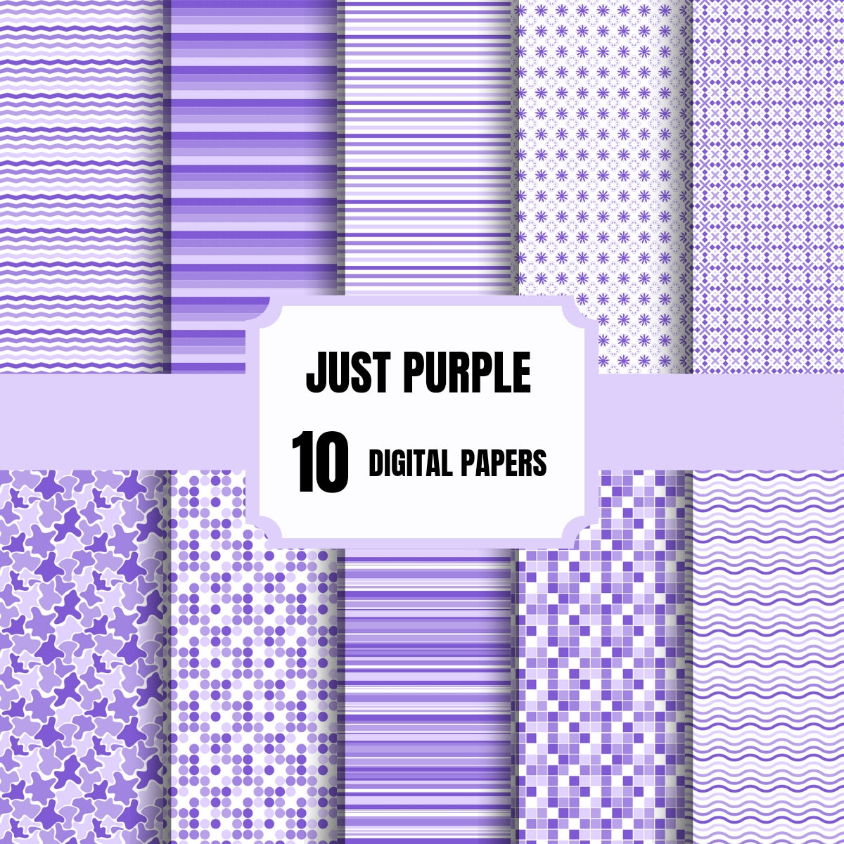 Just Purple Scrapbook Paper