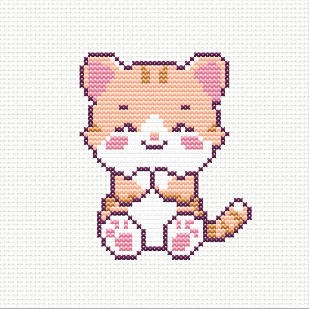 Free Little Kitty - PDF Cross Stitch Pattern