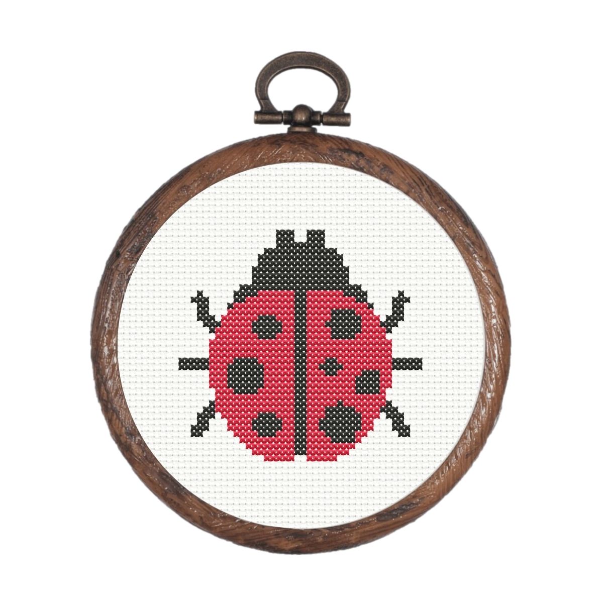 Free Simple Ladybird Cross Stitch Pattern