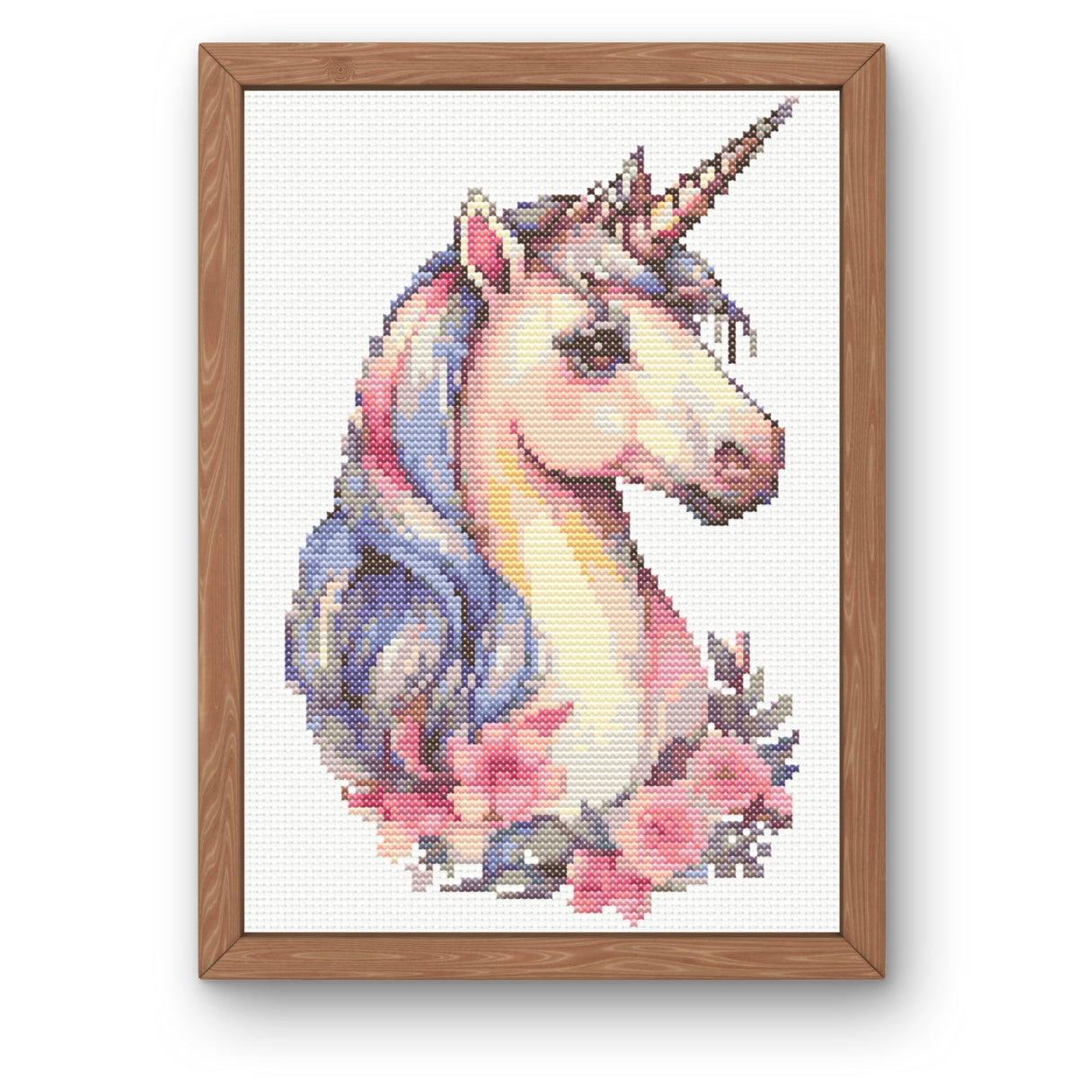 Unicorn Head Cross Stitch Pattern