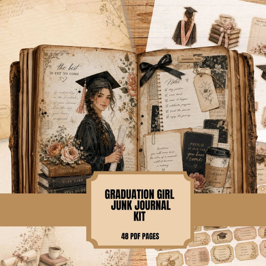 Graduation Girl Junk Journal Kit