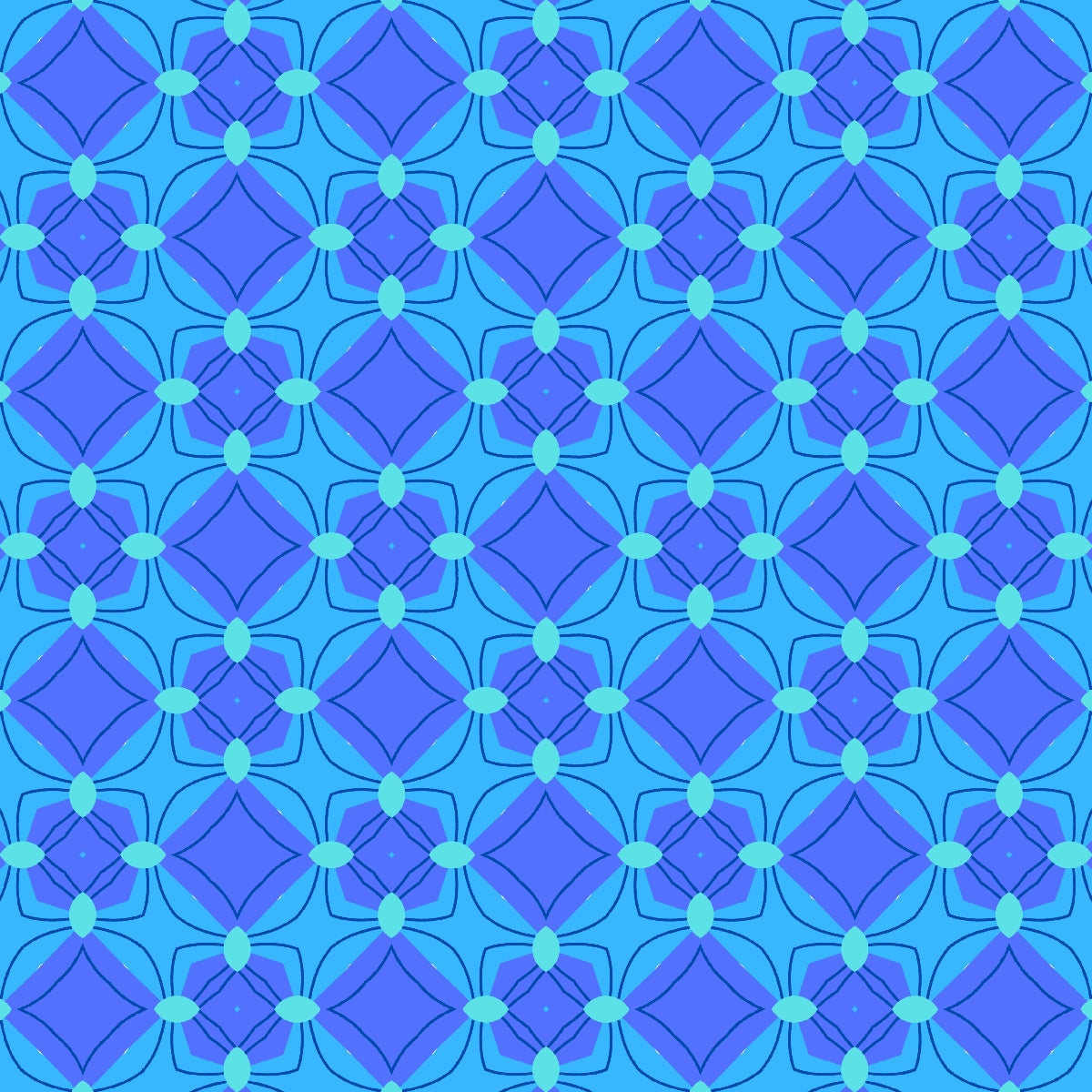 Blue Abstract Seamless Pattern 9.0 - Printable Scrapbook Paper