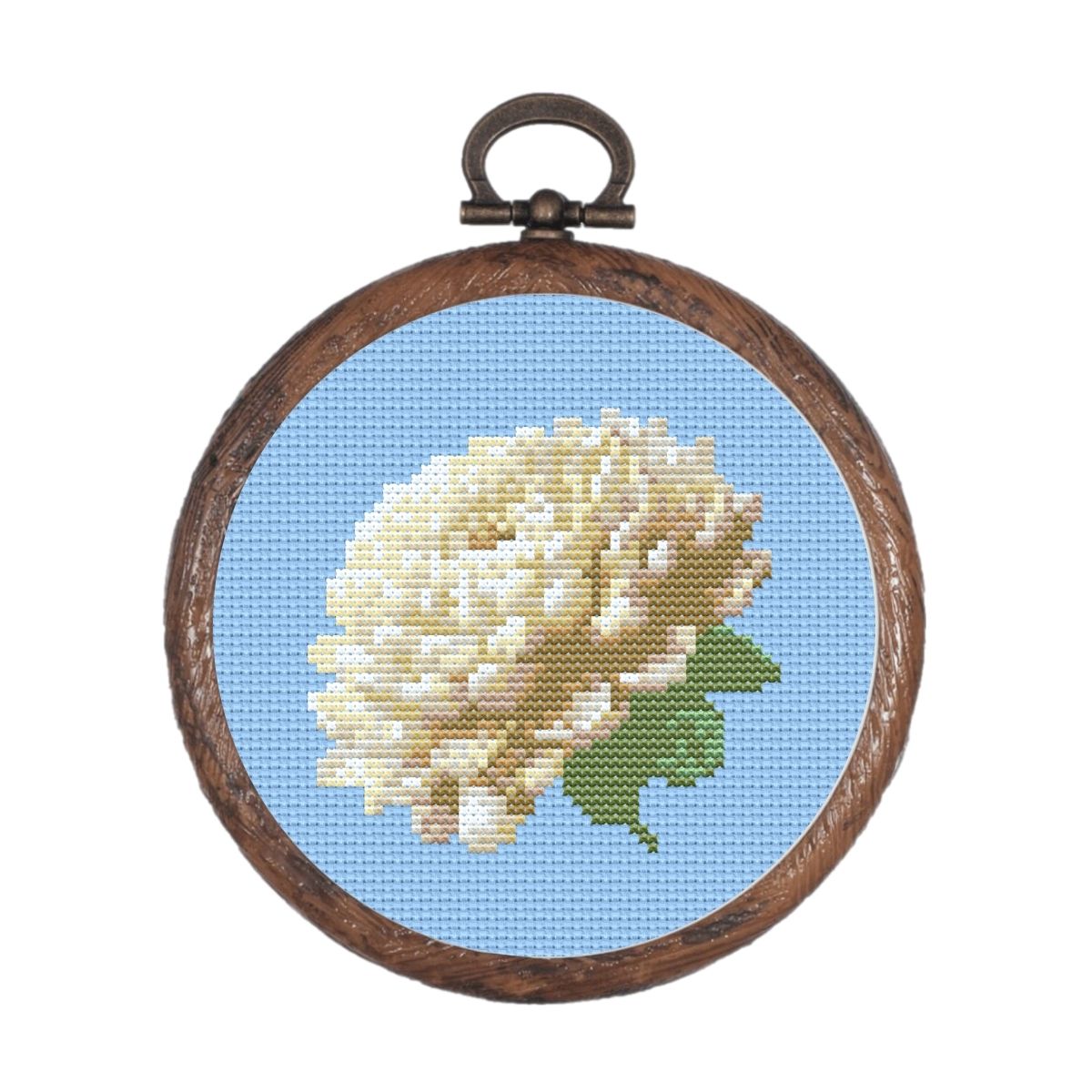 Simple Chrysanthemum Cross Stitch Pattern
