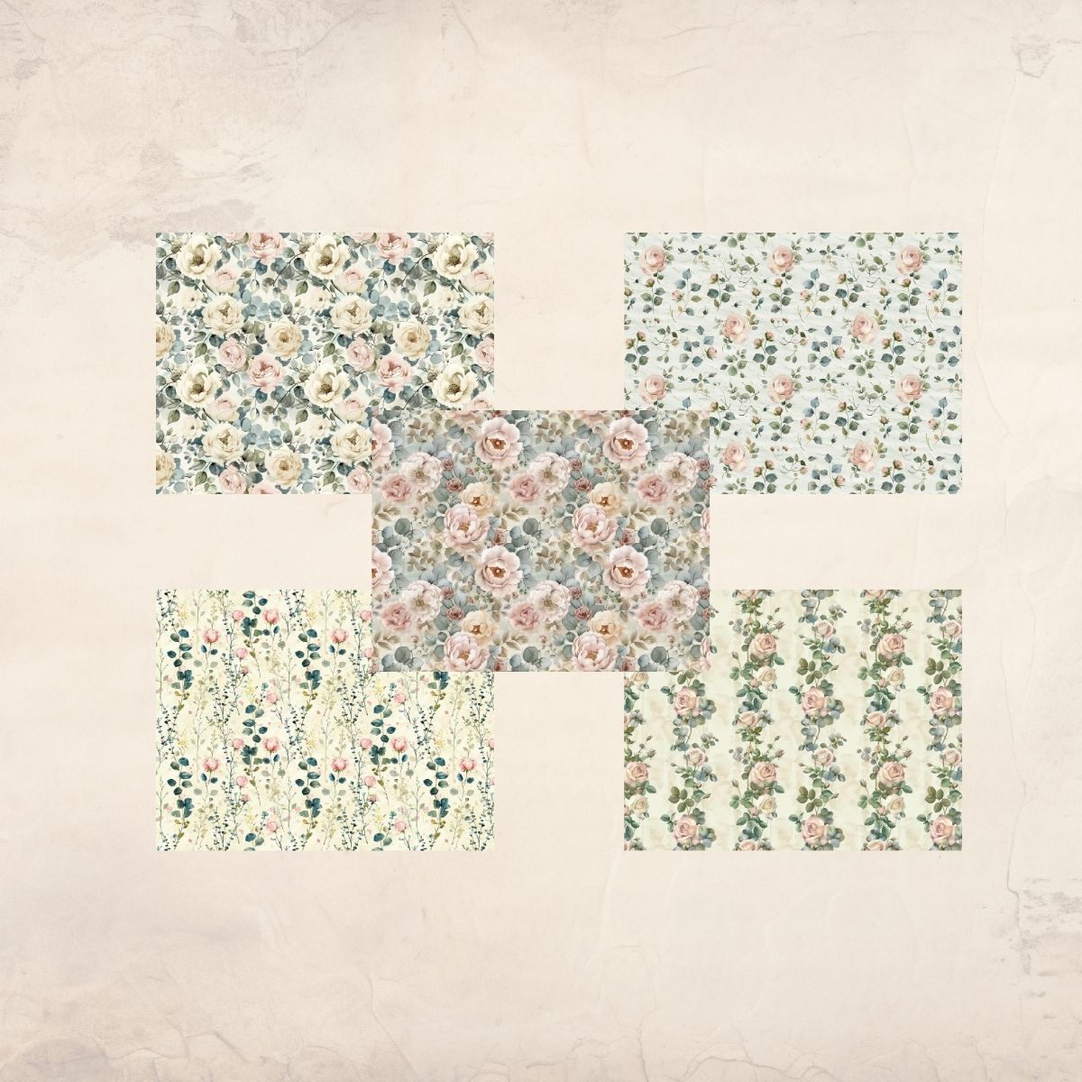 Vintage Rose Junk Journal Papers