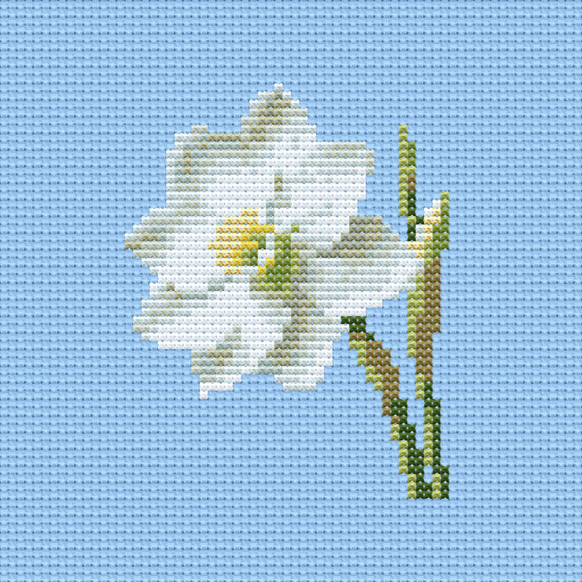 Simple Narcissus - PDF Cross Stitch Pattern