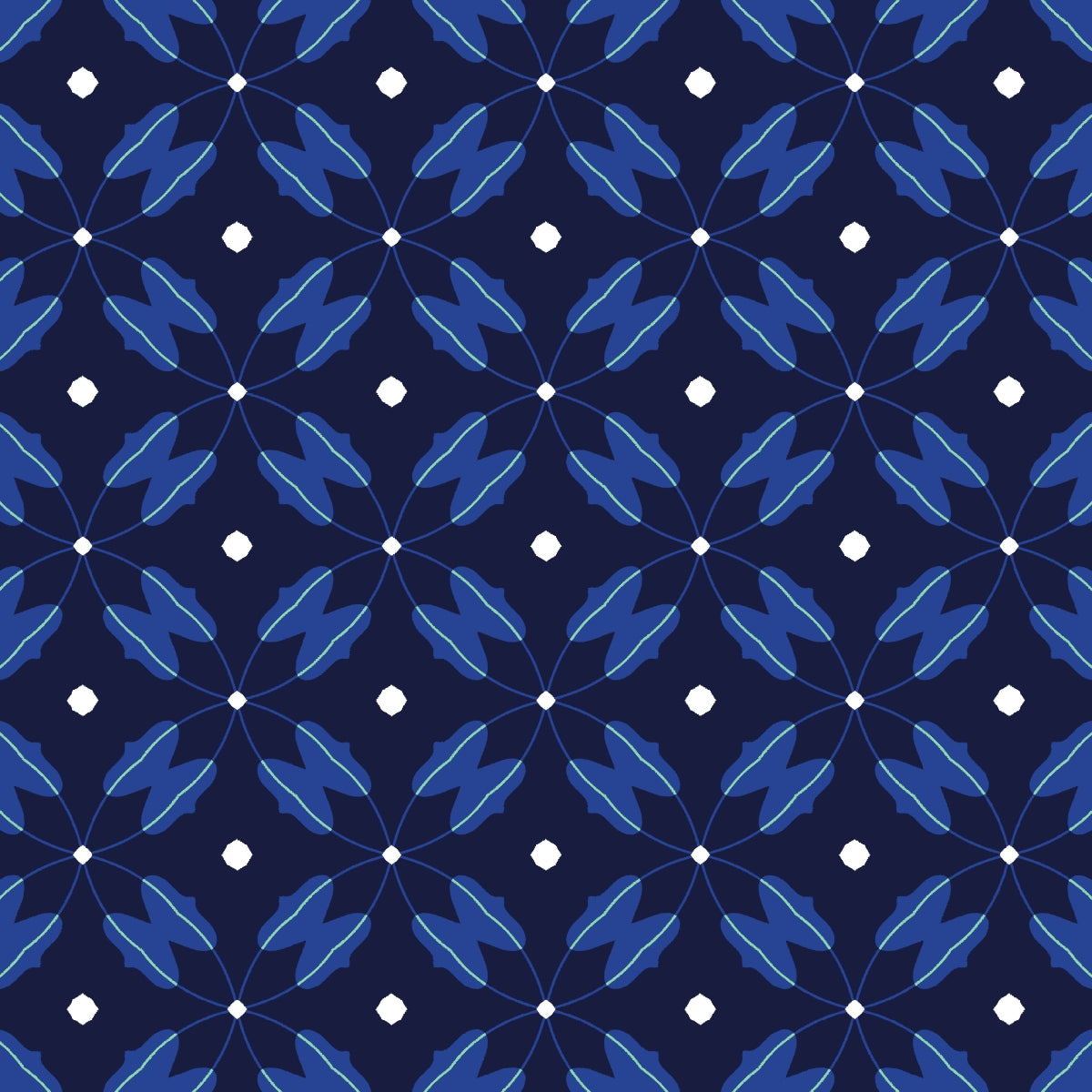 Blue Abstract Seamless Pattern 24.0 - Printable Scrapbook Paper
