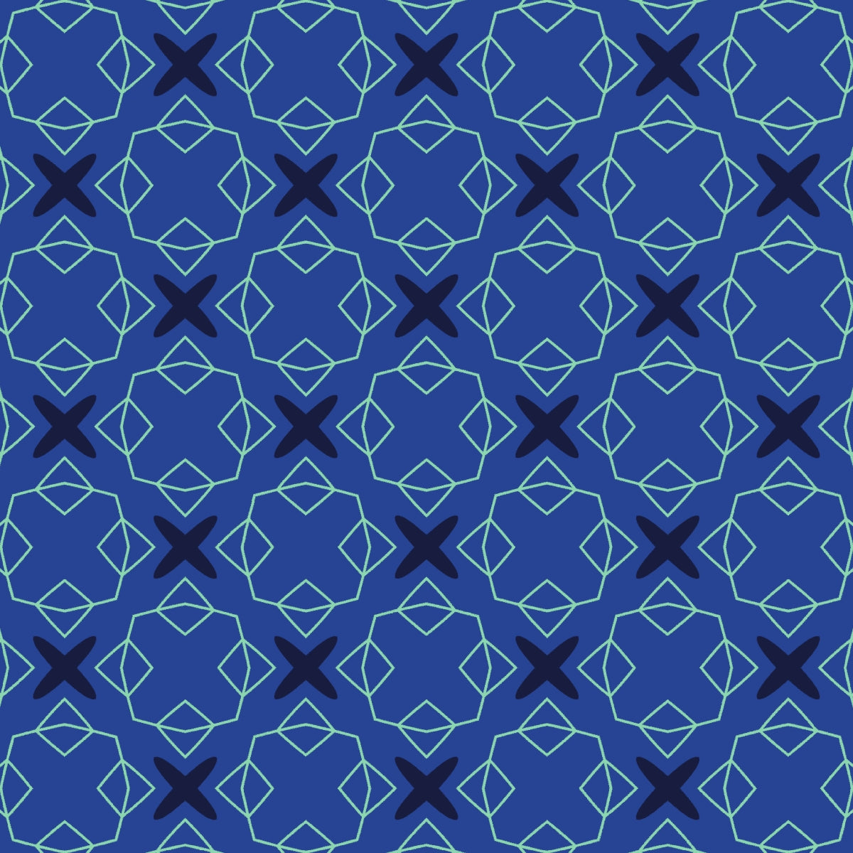 Blue Abstract Seamless Pattern 25.0 - Printable Scrapbook Paper 