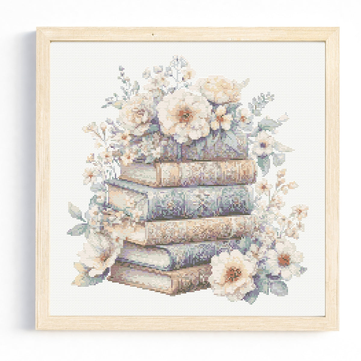 Stack of Books Cross Stitch Pattern 