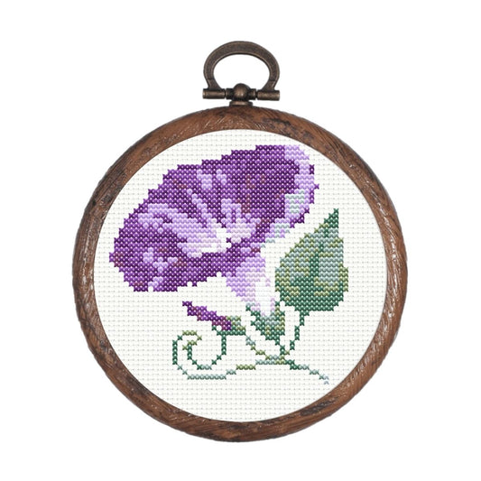 Simple Morning Glory Cross Stitch Pattern