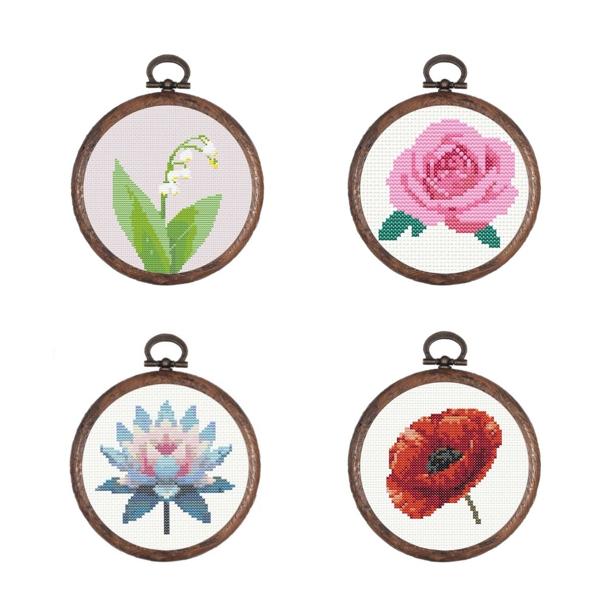 Simple Birth Flowers - PDF Cross Stitch Patterns
