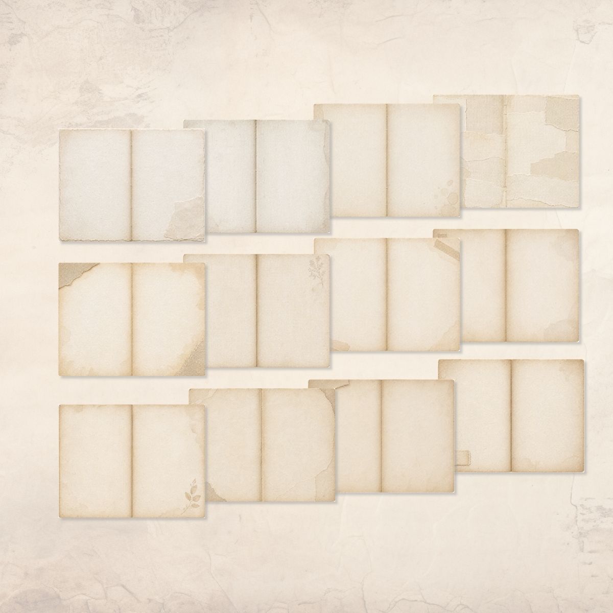 Minimal Neutral Junk Journal Kit