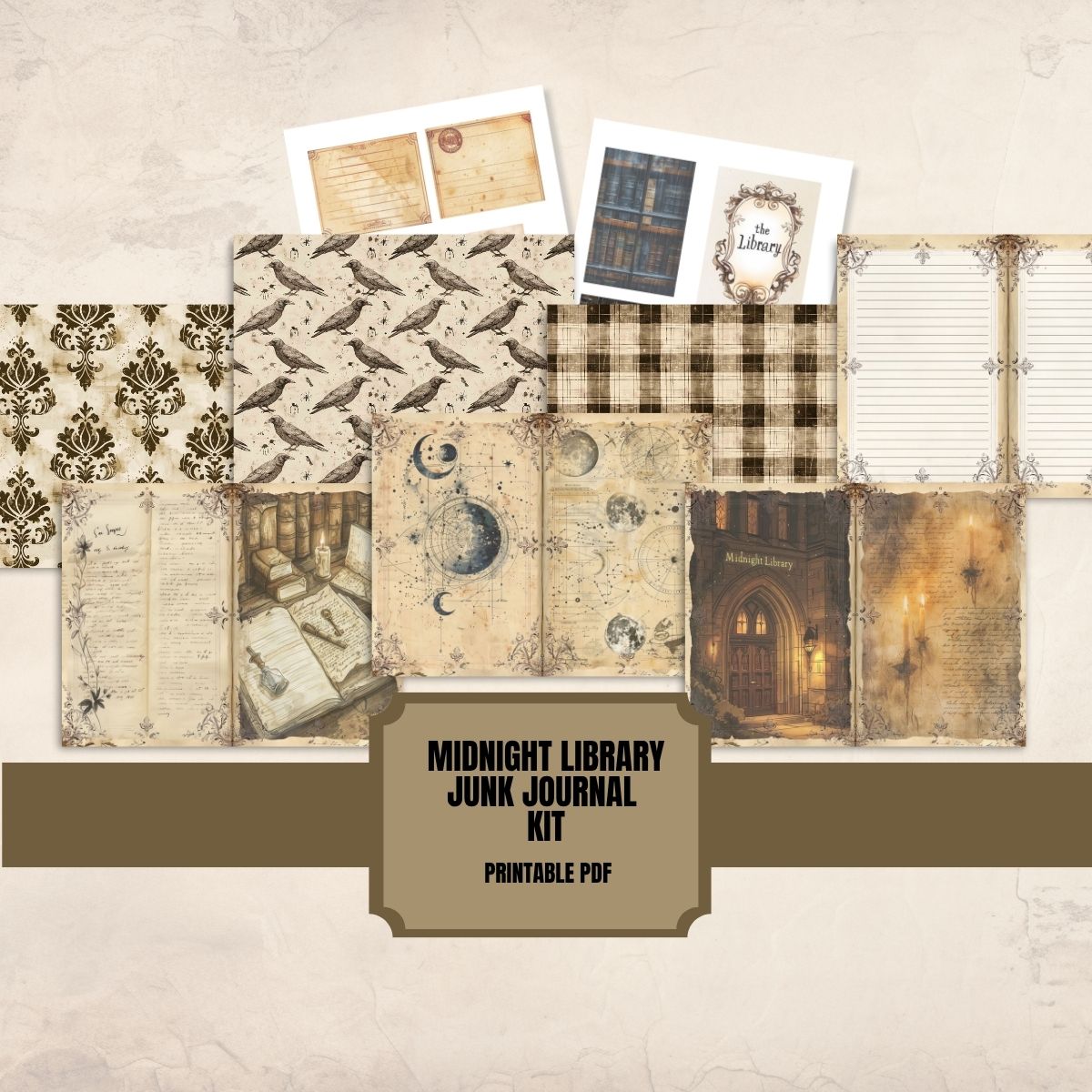 Midnight Library Junk Journal Kit – Craft Bazaar