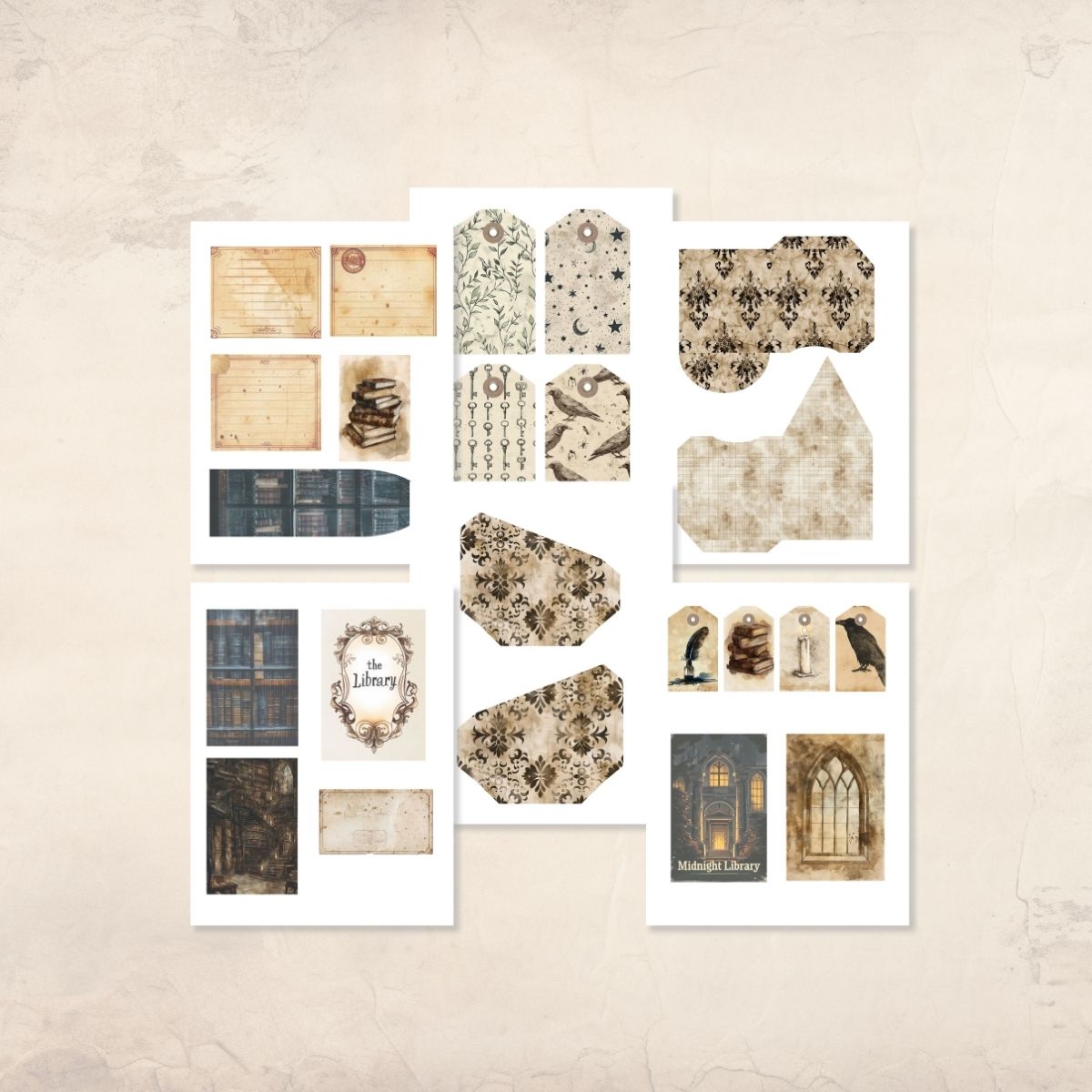 Midnight Library Junk Journal Kit