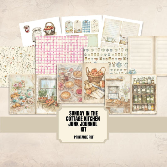 Sunday in the Cottage Kitchen Junk Journal Kit