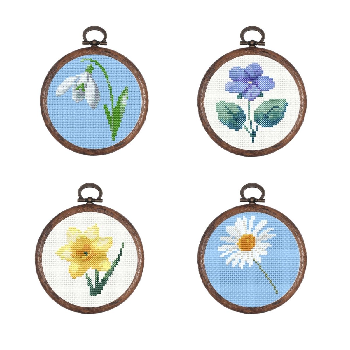 Simple Birth Flowers - PDF Cross Stitch Patterns
