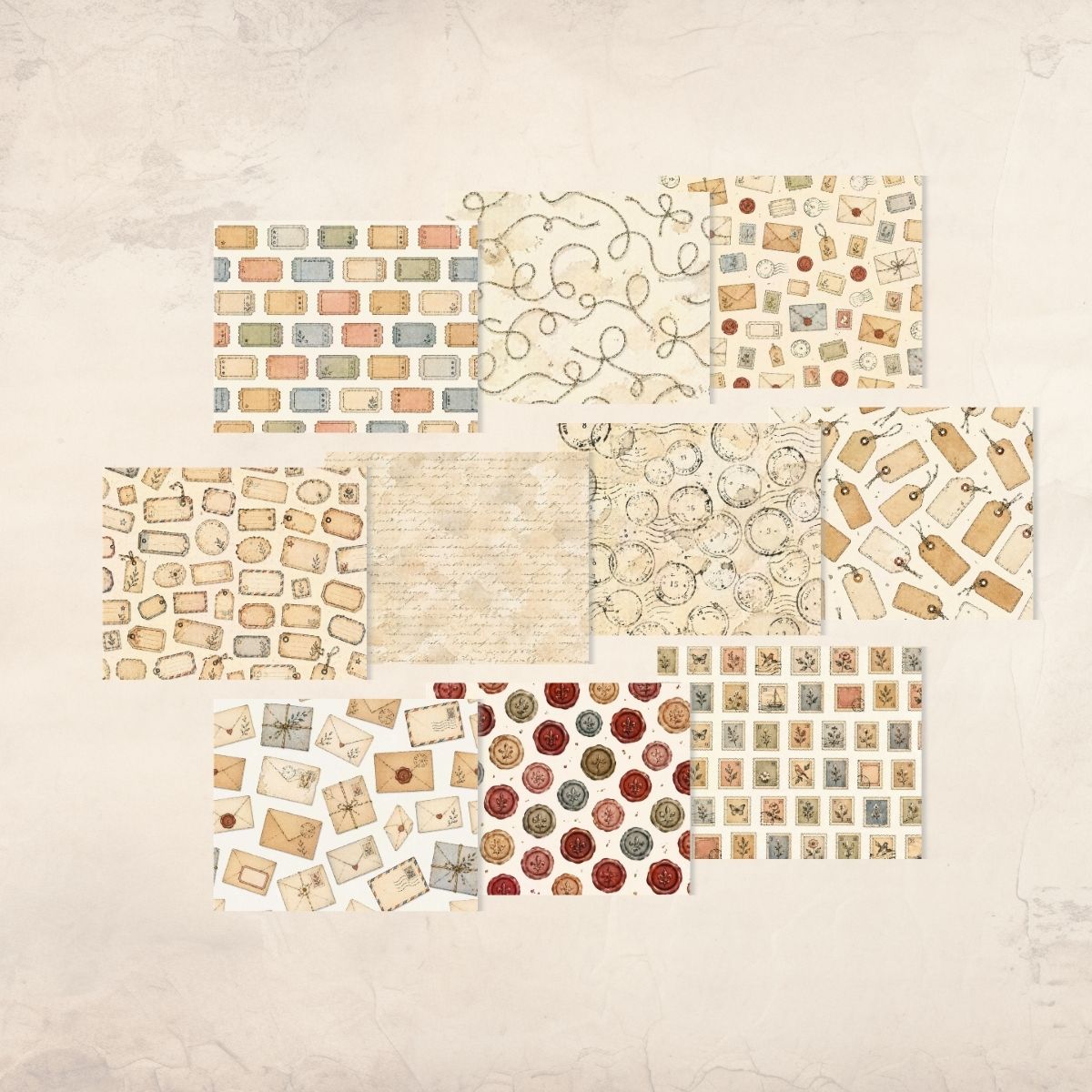 Vintage Snail Mail Junk Journal Kit