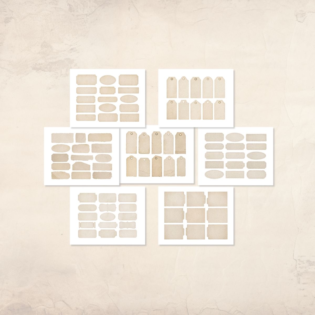 Minimal Neutral Junk Journal Kit