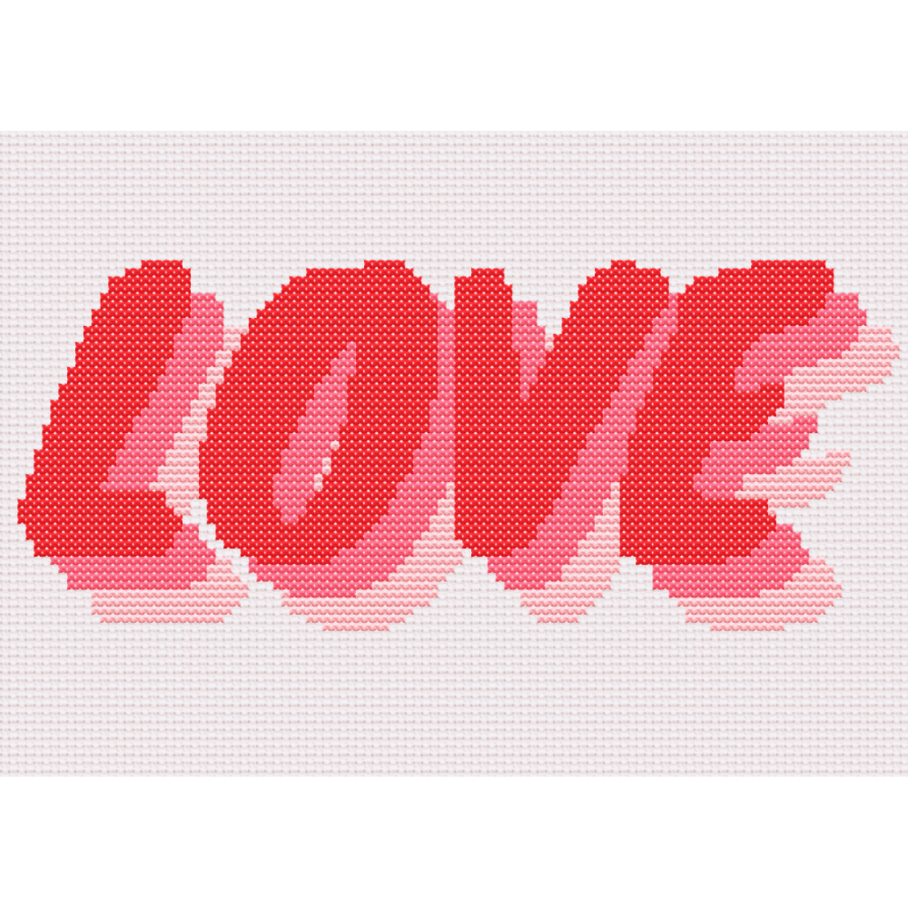 Love Echo Cross Stitch Pattern 