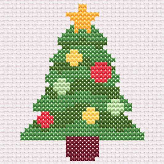 Free Christmas Tree - PDF Cross Stitch Pattern 