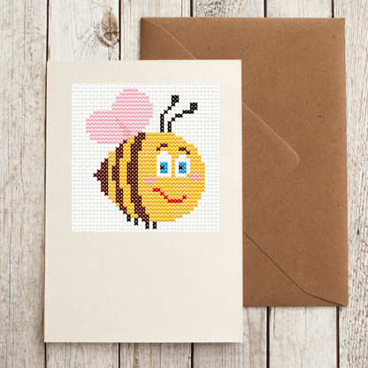 Free Cute Bee - PDF Cross Stitch Pattern 