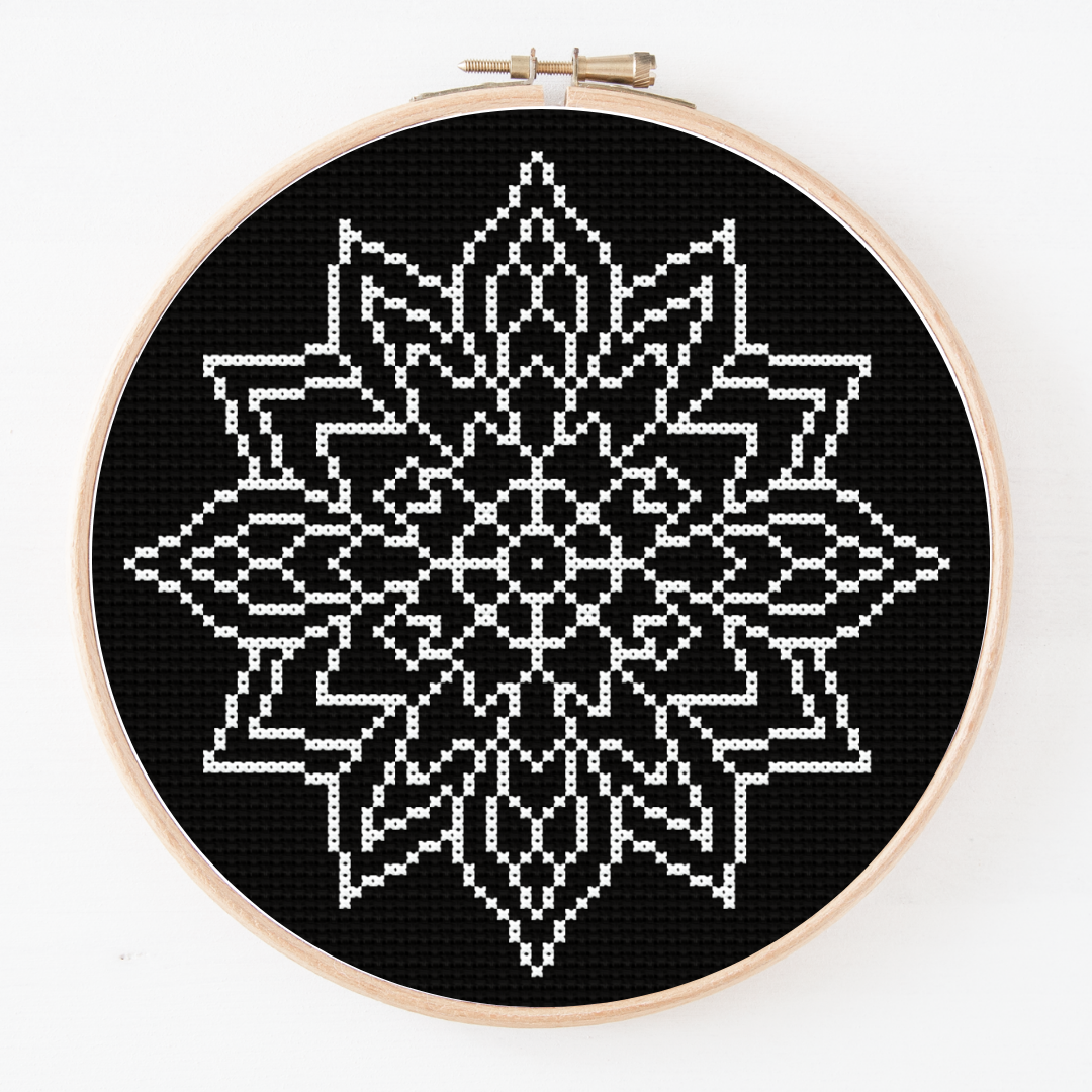Mandala Cross Stitch Pattern 