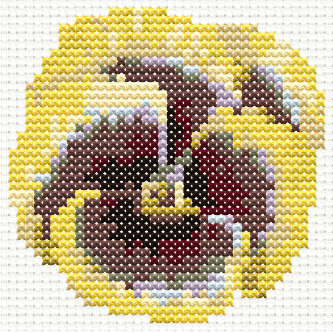 Free Yellow Pansy - PDF Cross Stitch Pattern 