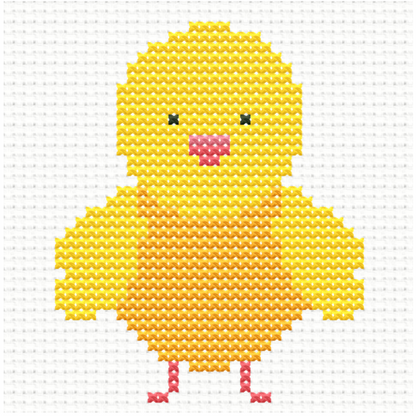 Free Easter Chick - PDF Cross Stitch Pattern 