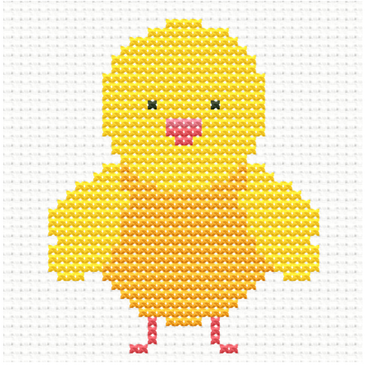 Free Easter Chick - PDF Cross Stitch Pattern 