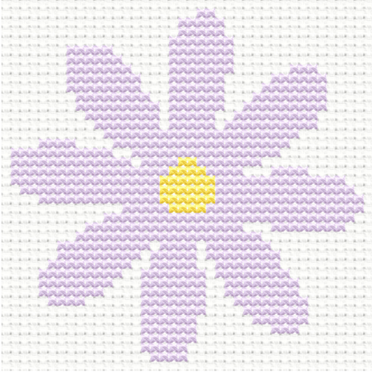 Free Simple Flower - PDF Cross Stitch Pattern 